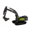 LEAN TOYS Crawler Excavator Metal Bucket 1:55 Black and Green