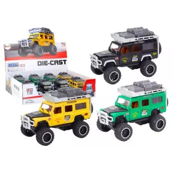 LEAN TOYS Guard Off-Road Car 1:32 Metal Drive Lights Sounds