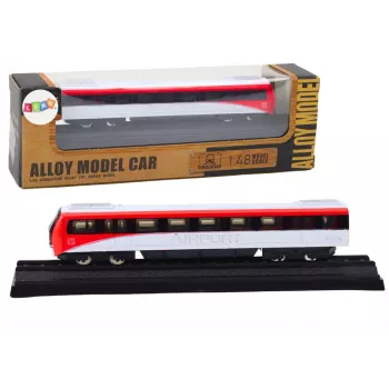 LEAN TOYS Collectible Model Train Red and White 1:48 Metal