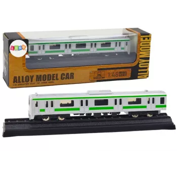 LEAN TOYS Collectible Model Train Wagon 1:48 Metal Silver