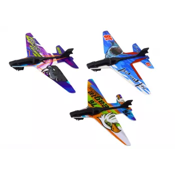 LEAN TOYS Gun Launcher Planes 3 Planes 3 Shields Orange