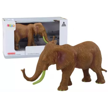 LEAN TOYS Collectible Figurine African Elephant Safari Brown