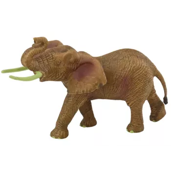 LEAN TOYS Collectible Figurine African Elephant With Raised Trunk Safari