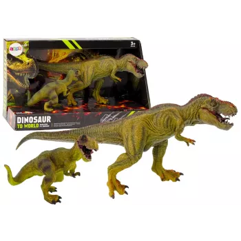 LEAN TOYS Dinozaurų figūrėlių rinkinys Tyrannosaurus su mažu realistišku 2 vnt.