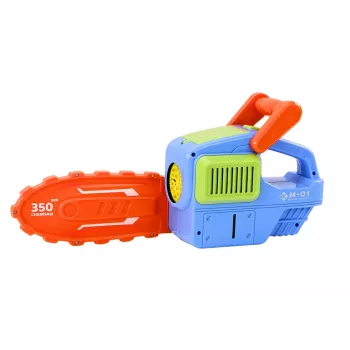 LEAN TOYS Blue Chainsaw Bubble Machine