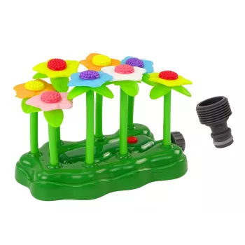 LEAN TOYS Sodo žaislas Vandens gėlių purkštuvas fontanas vaikams su apšvietimu