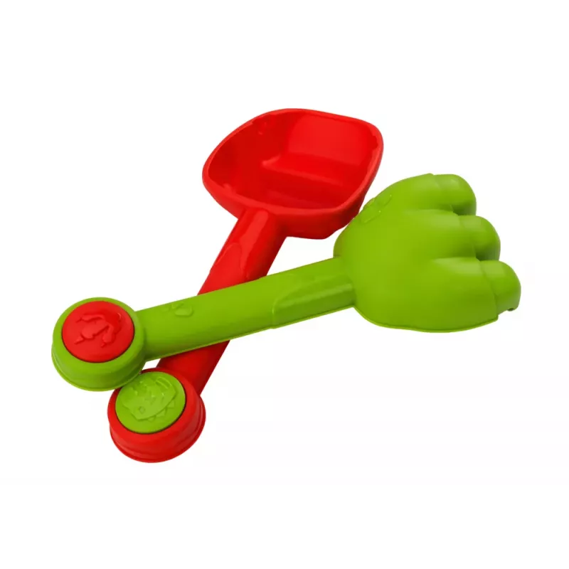 LEAN TOYS Smėlio žaislų rinkinys su dušo laistytuvu ir dinozaurų formelėmis