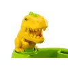 LEAN TOYS Smėlio žaislų rinkinys su dušo laistytuvu ir dinozaurų formelėmis