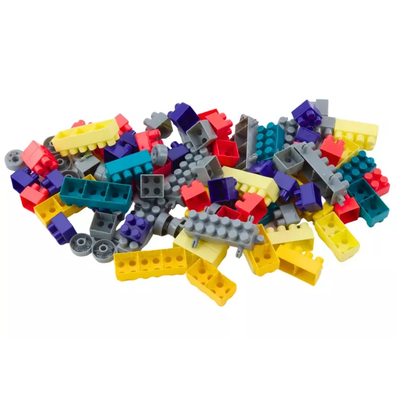 LEAN TOYS Multifunctional Table 4in1 Blocks Fishing Drawing Blue