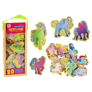 LEAN TOYS Spalvotų magnetinių rutuliukų rinkinys (20 vnt.)