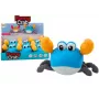 LEAN TOYS Bath Toy Wind-Up Crab Walks Swims Blue