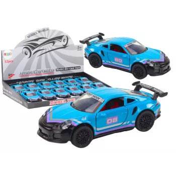 LEAN TOYS Automobilis Sportinis automobilis 1:32 Friction Drive Metal Turquoise