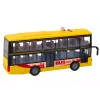 LEAN TOYS Double Decker Bus 1:16 Lights Sounds Friction Drive Yellow
