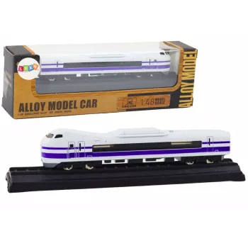 LEAN TOYS Collector's Model Train Wagon 1:48 Metal White and Purple