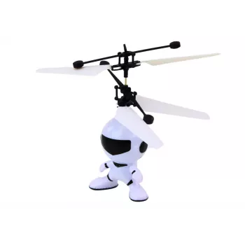 LEAN TOYS Flying Astronaut Hand Controlled Drone Helicopter White
