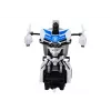 LEAN TOYS R/C Police Car 2in1 Car Robot Sounds Lights