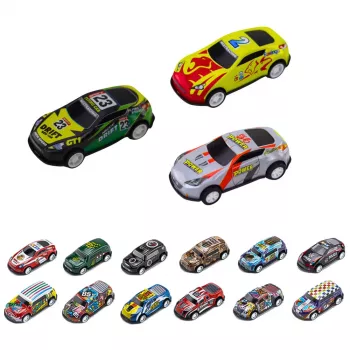 LEAN TOYS Spyruoklių rinkinys lagaminėlyje, 30 vnt. Cars