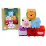 LEAN TOYS Minkštos edukacinės vonios kaladėlės Gyvūnai