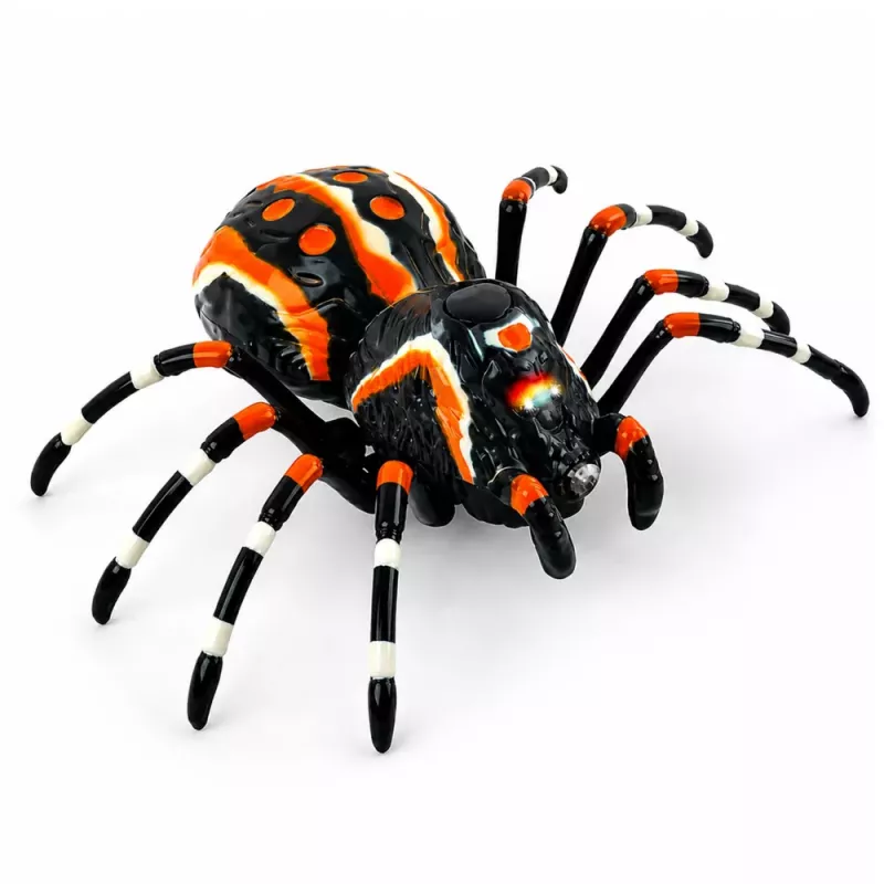 LEAN TOYS nuotolinio valdymo voras tarantulas infraraudonųjų spindulių juodas R/C ST