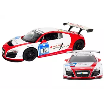 RASTAR Radijo bangomis valdomas sportinis automobilis Audi R8 LMS baltas 1:24