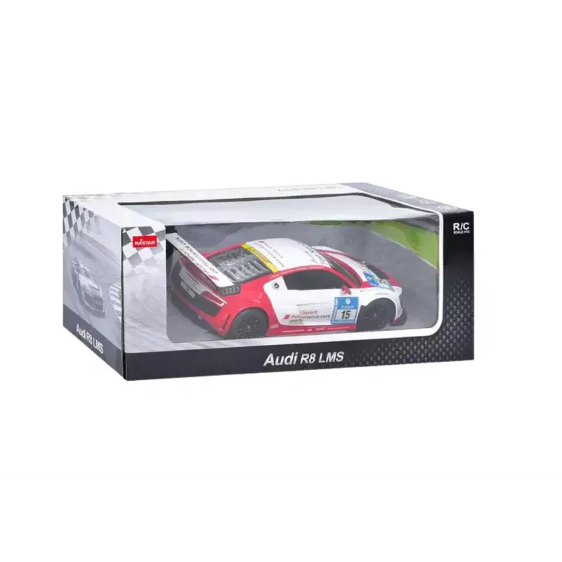 RASTAR Radijo bangomis valdomas sportinis automobilis Audi R8 LMS baltas 1:24