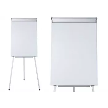 LEAN Magnetinė flomasterinė lenta ant trikojo, balta 70x100cm