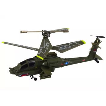 LEAN TOYS Apache Military Helicopter Remote Controlled RC Syma S109H Khaki