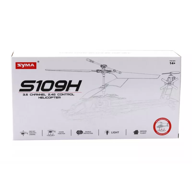LEAN TOYS Apache Military Helicopter Remote Controlled RC Syma S109H Khaki