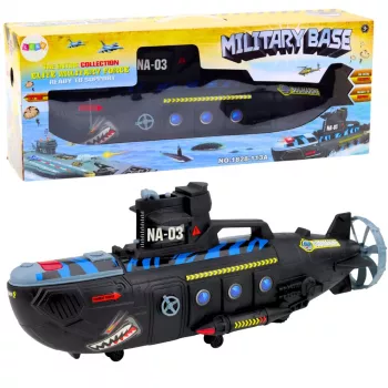 LEAN TOYS Military Submarine Black Lights Sounds