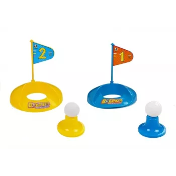 LEAN TOYS Vaikų golfo rinkinys su lazdomis, duobutėmis, vėliavėlėmis ir kamuoliukais