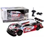 LEAN TOYS RC Sports Car 1:16 Drift Interchangeable Wheels White and Red