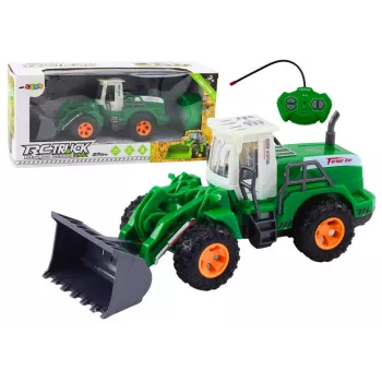 LEAN TOYS Ekskavatorius Krautuvas R/C nuotolinio valdymo su pakeliama rankena Žalias