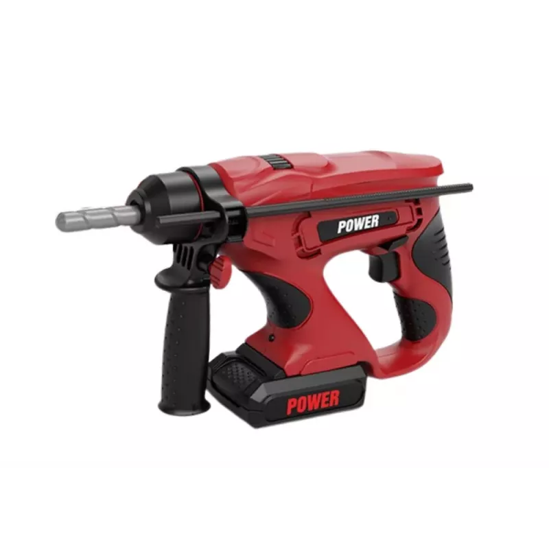 LEAN TOYS DIY Drill Red Battery-Powered Drills 18V Li-Ion 2x1.5Ah