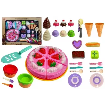 LEAN TOYS Saldumynų rinkinys – Konditerijos parduotuvėlė