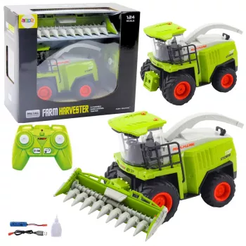 LEAN TOYS Combine Harvester With Corn Header Remote Controlled RC 2.4G
