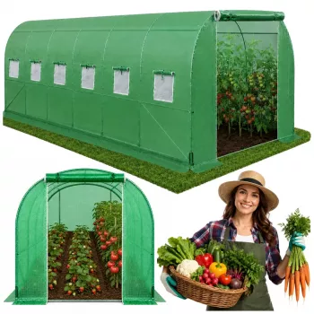 LEAN Šiltnamis Daržovėms, Žali UV Langai, 6x3x2m, 18m²
