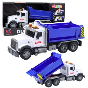 LEAN TOYS Tipper Truck Moving Box Lights Sounds Blue