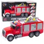LEAN TOYS Fire Truck Water Lights Sounds Red 1:14
