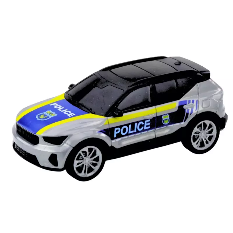 LEAN TOYS Policijos sunkvežimis, sraigtasparnis ir automobilis su šviesomis ir garsais