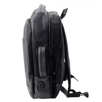 LEAN Business Backpack USB Laptop Pocket Black 16L 45cm