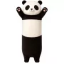 LEAN TOYS Plush Panda Mascot Pillow Oblong Roller Black and White 70cm
