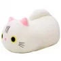 LEAN TOYS Plush Mascot Minkštas Žaislinis Katinas Ilga Uodega Baltas 40cm