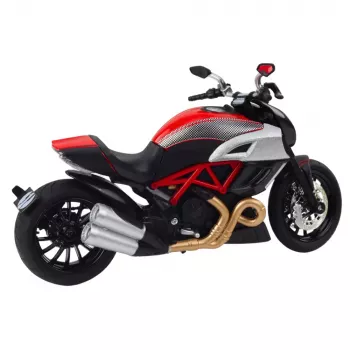 LEAN TOYS Sports Motorcycle Metal Lights Sounds Gold Red Elements 1:12