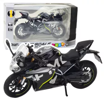 LEAN TOYS Sportinis motociklas Metalas Šviesos Garsai Juodas 250 SR 1:12