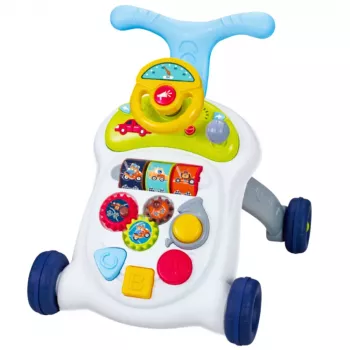 LEAN TOYS Interactive Walker Pusher Steering Wheel Lights Sounds