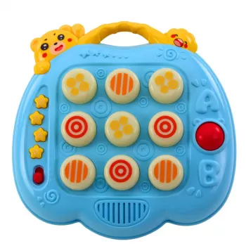 LEAN TOYS Whac-A-Mole Skill Game Hammer For Toddlers Blue