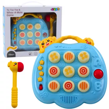 LEAN TOYS Whac-A-Mole Skill Game Hammer For Toddlers Blue