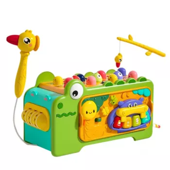 LEAN TOYS Crocodile Interactive Educational Cube Multifunctional Sounds