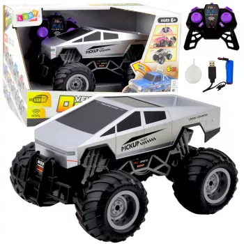 LEAN TOYS Visureigis RC Automobilis Nuotoliniu Valdymu Sidabrinis 1:16