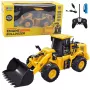 LEAN TOYS Ekskavatorius Buldozeris nuotolinio valdymo RC 2.4G 6CH Geltonas